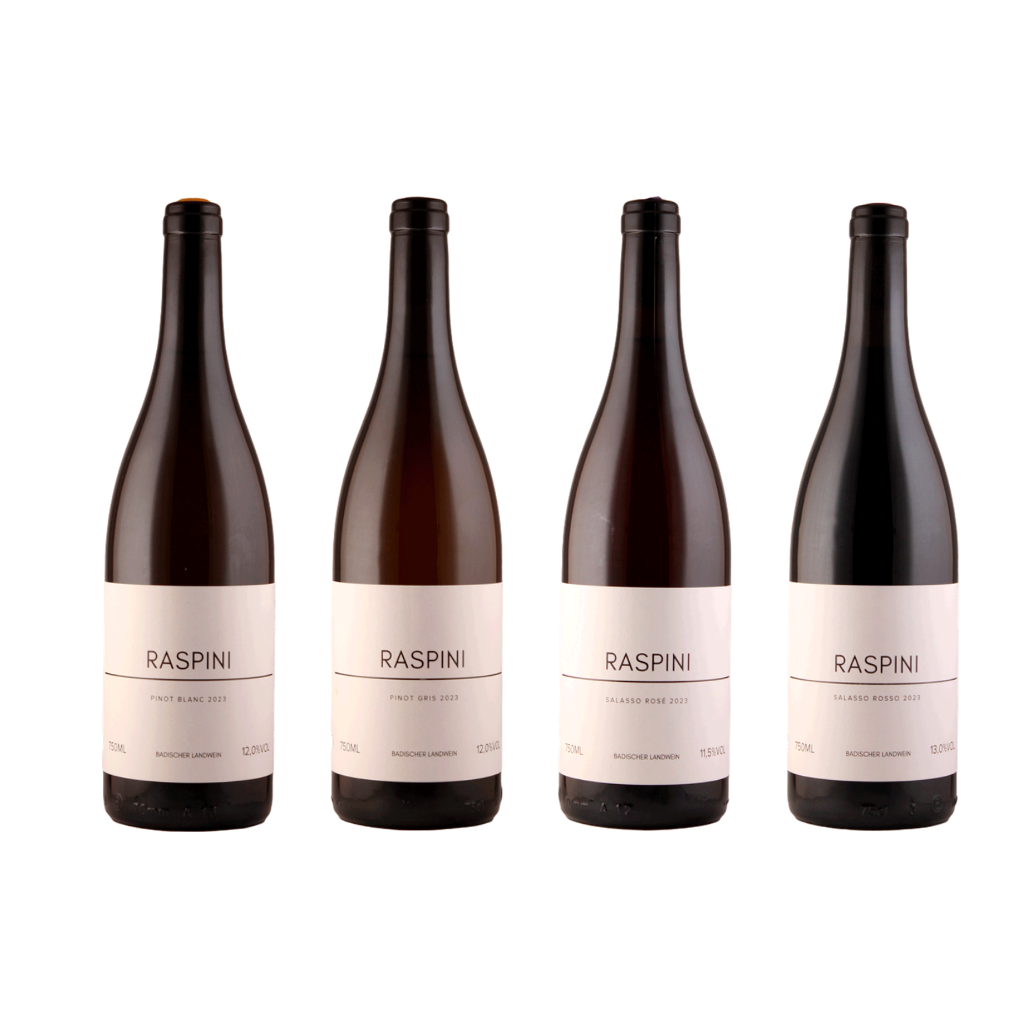 Pinot Blanc, Pinot Gris, Salasso Rose, Salasso Rosso